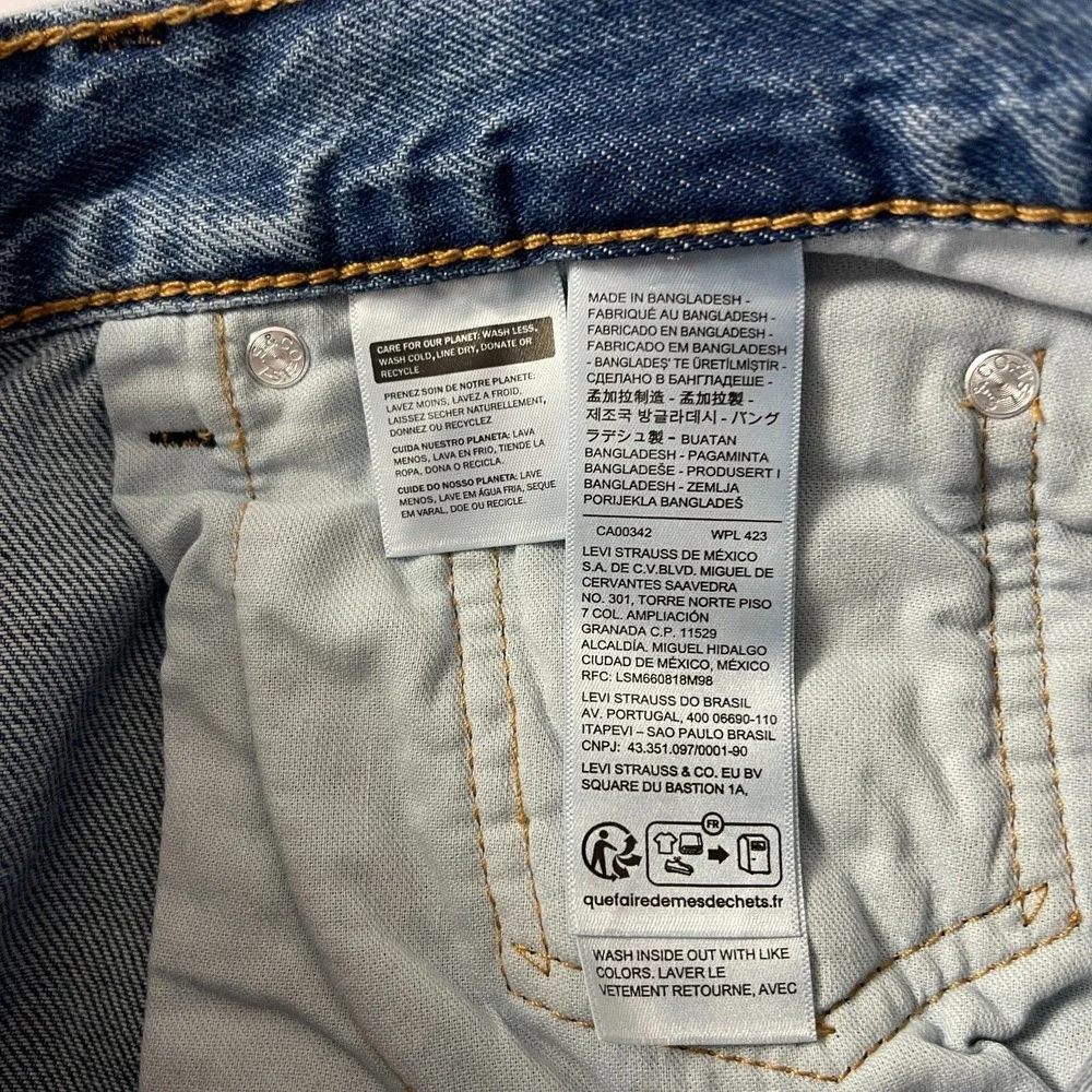 Levis Jeans Mens 30x32 Blue 565 Loose Straight Leg Denim Y2K Grunge Skate Baggy